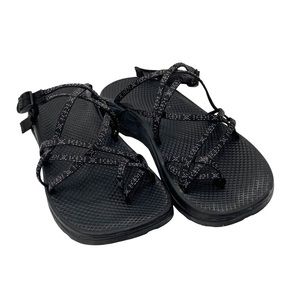 Chaco Sandals Black Casual Comfort Slip On Double Toe Wrap SZ 9